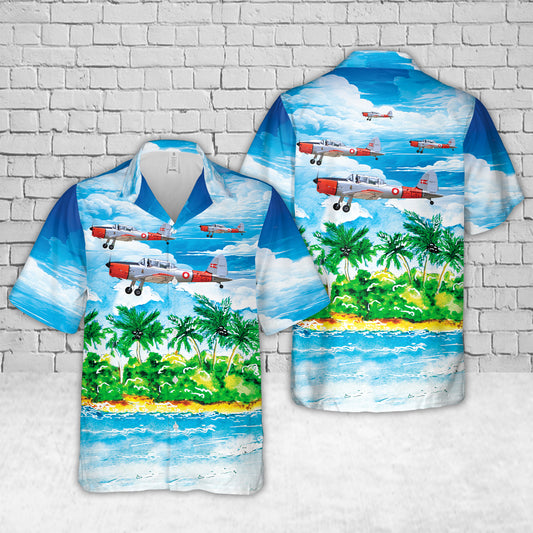 Royal Danish Air Force DHC-1 P-126 Demonstration Hawaiian Shirt