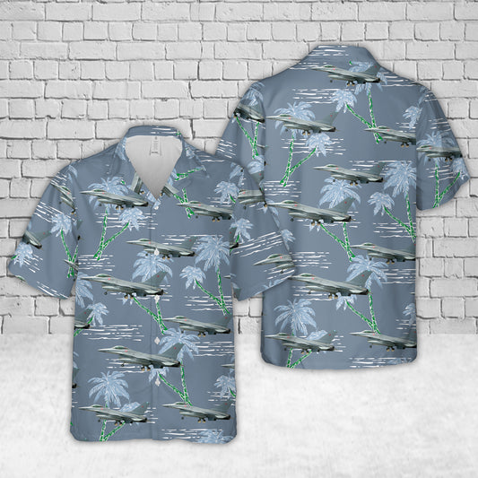 Royal Danish Air Force Eskadrille 727 F-16AM Fighting Falcon (401) Hawaiian Shirt