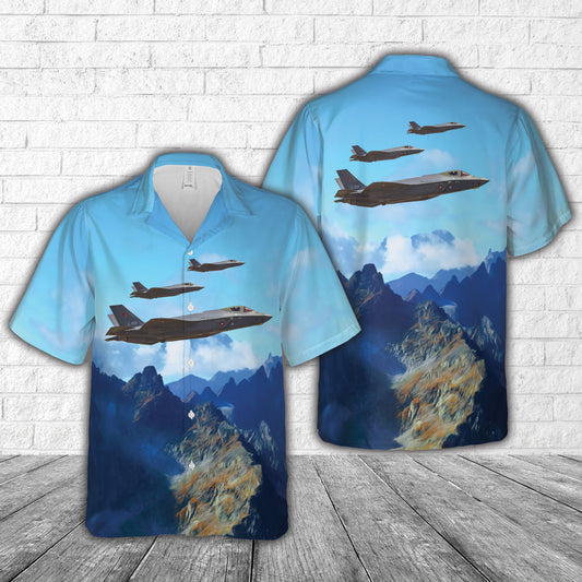 Royal Danish Air Force F-35A Lightning II Hawaiian Shirt