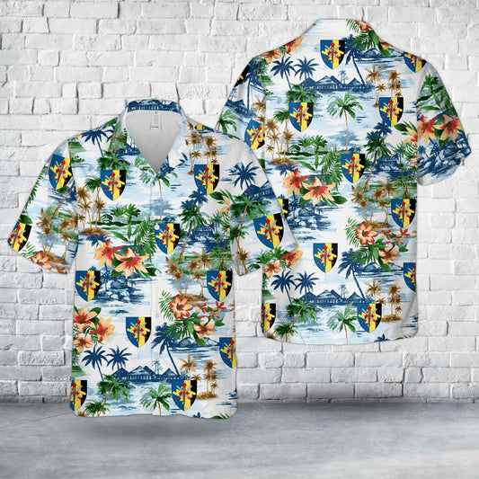 Royal Danish Army Command Support Regiment (Føringsstøtteregimentet ) Hawaiian Shirt