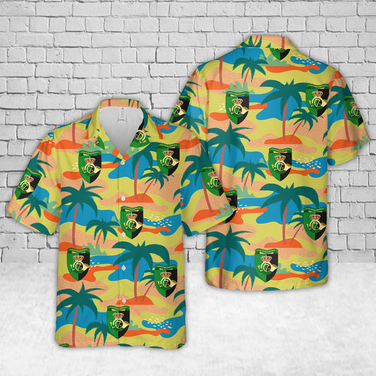 Royal Danish Army Jaeger Corps (Denmark) Jægerkorpset Hawaiian Shirt