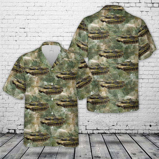 Royal Danish Army Leopard 2A7DK main battle tank Hawaiian Shirt