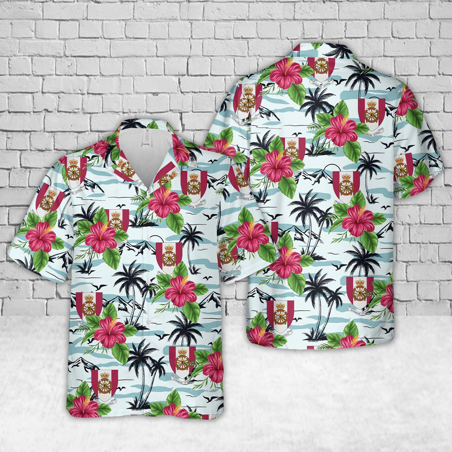 Royal Danish Army Logistic Regiment (Trænregimentet) Hawaiian Shirt