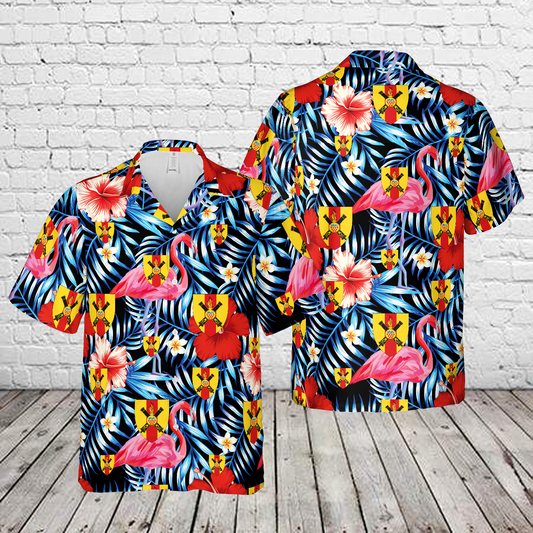 Royal Danish Army North Jutland Artillery Regiment Hawaiian Shirt