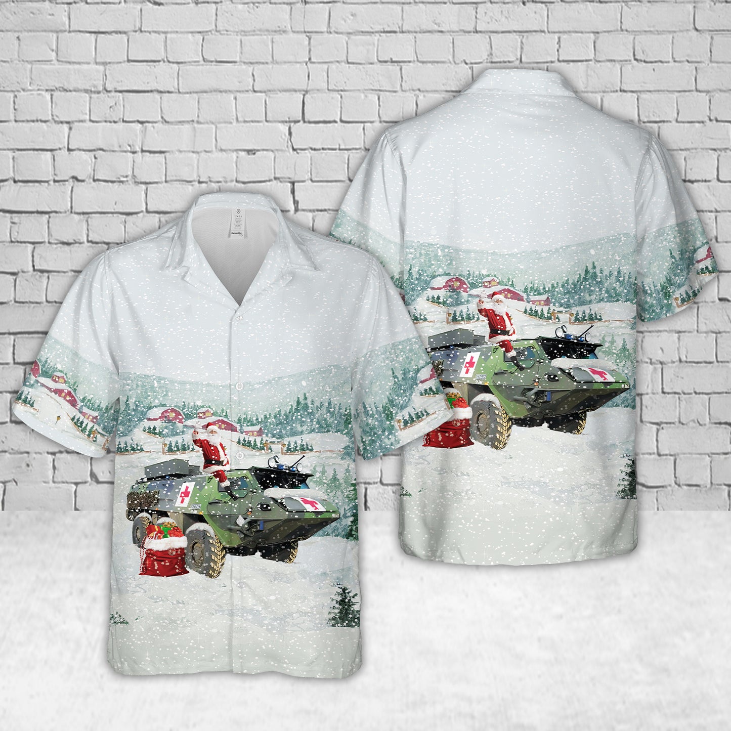 Royal Danish Army SISU (Patria) XA-185 Christmas Hawaiian Shirt