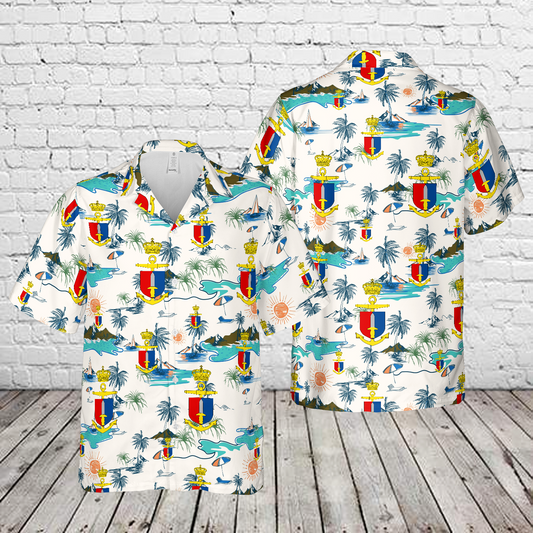 Royal Danish Navy Frogman Corps Hawaiian Shirt