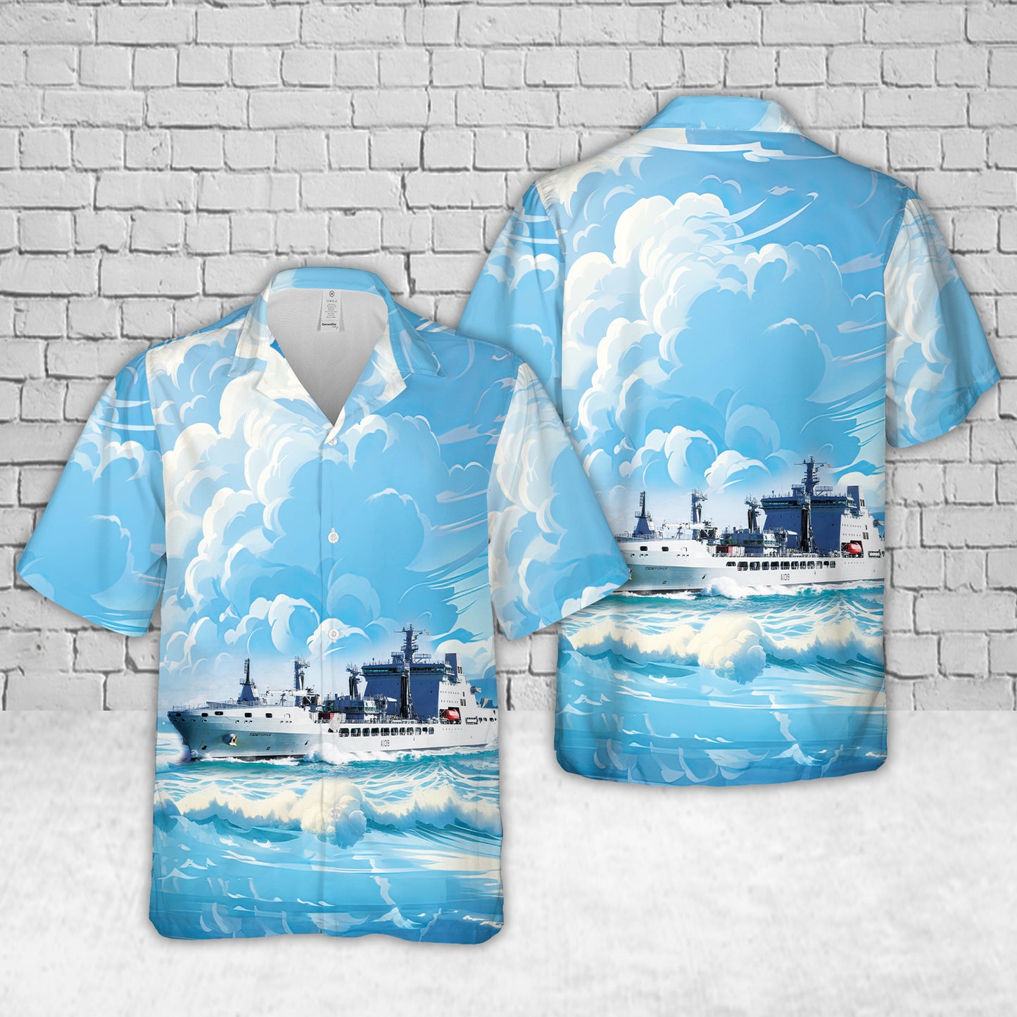 Royal Fleet Auxiliary RFA Tideforce (A139) Hawaiian Shirt