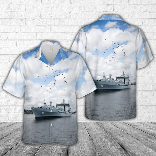 Royal Fleet Auxiliary RFA Tiderace (A137) Hawaiian Shirt