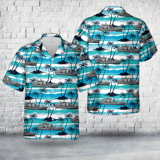 Royal Fleet Auxiliary RFA Tidespring (A136) Hawaiian Shirt