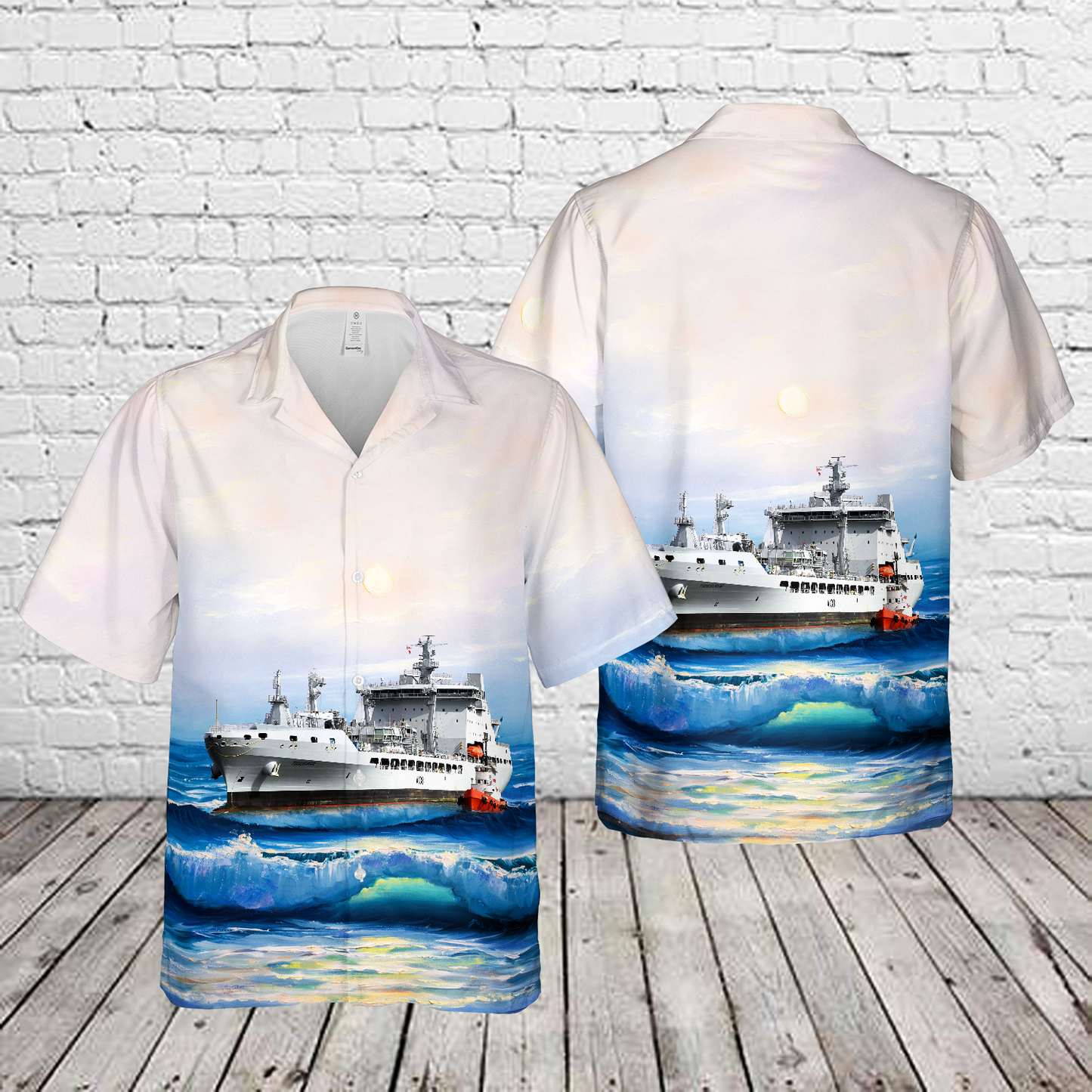 Royal Fleet Auxiliary RFA Tidesurge (A138) Hawaiian Shirt