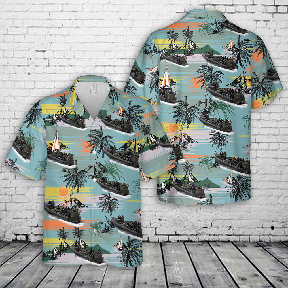 Royal Marines Inflatable Raiding Craft (IRC) Hawaiian Shirt
