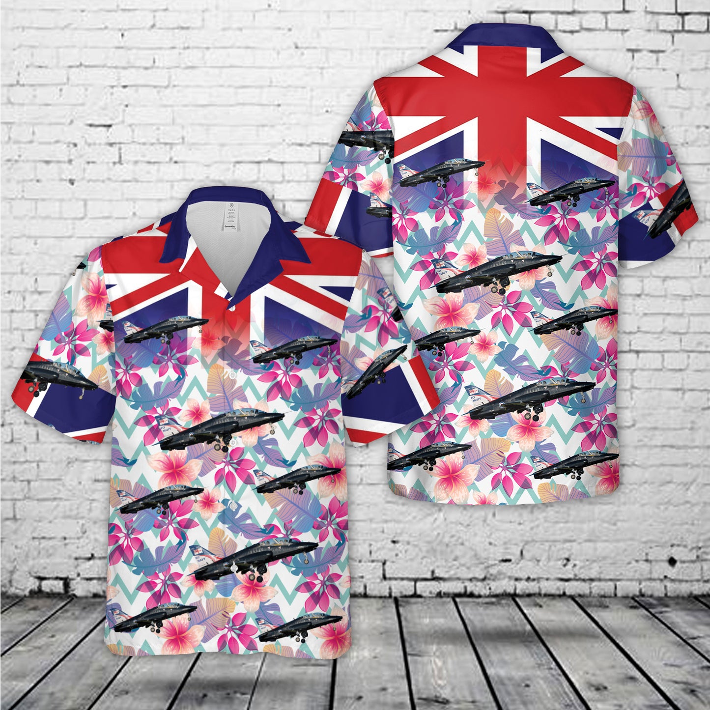 Royal Navy 736 Naval Air Squadron Hawk T1 Jet Hawaiian Shirt