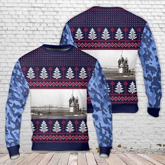 Royal Navy A-class submarine (1903) Christmas Sweater
