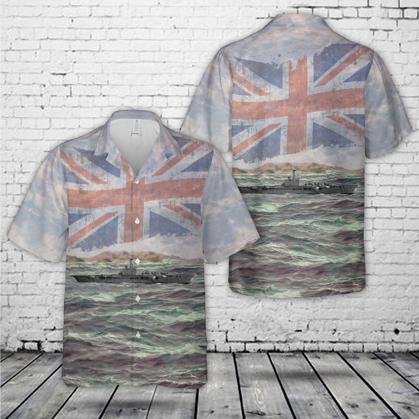 Royal Navy HMCS Bonaventure (CVL 22) Hawaiian Shirt
