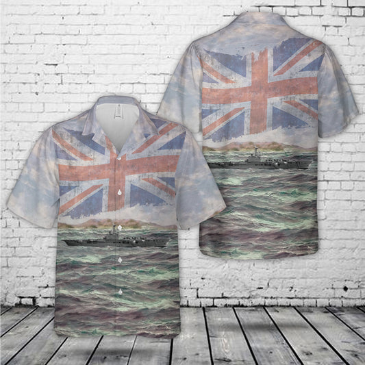 Royal Navy HMCS Bonaventure (CVL 22) Hawaiian Shirt