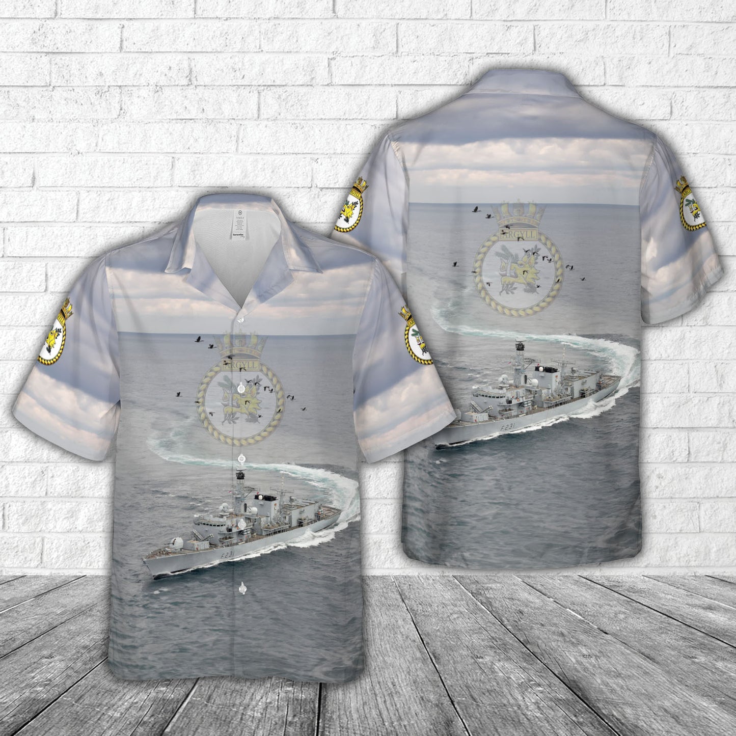 Royal Navy HMS Argyll (F231) Hawaiian Shirt