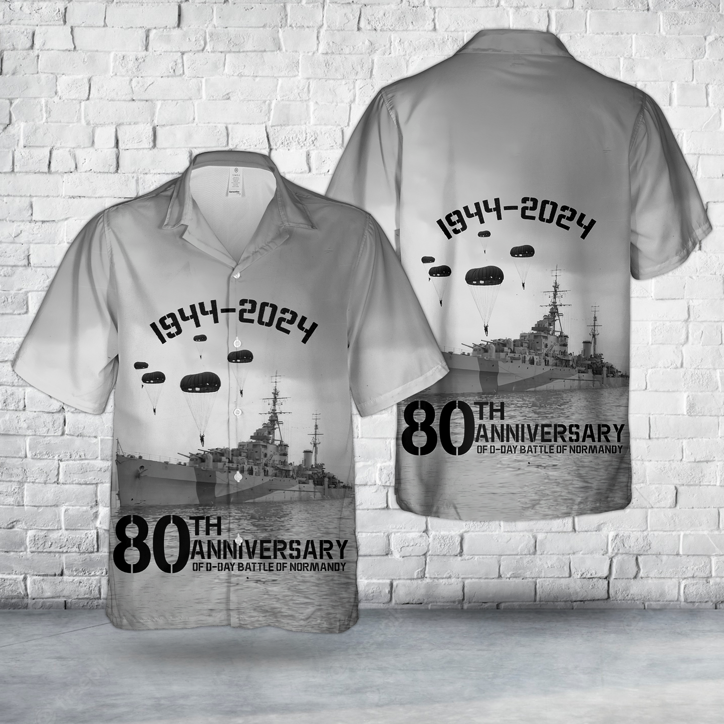 Royal Navy HMS Bellona (63) In Omaha Beach Hawaiian Shirt