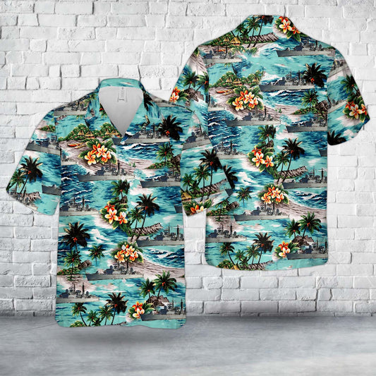 Royal Navy HMS Birmingham (D86) Type 42 destroyer Hawaiian Shirt