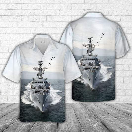 Royal Navy HMS Brazen (F91) Hawaiian Shirt