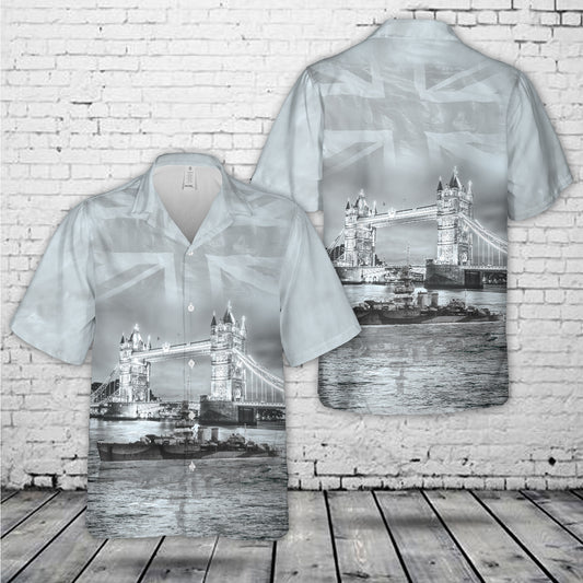 Royal Navy HMS Cardiff (D58) Hawaiian Shirt