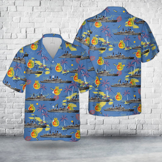Royal Navy HMS Coventry (D118) Hawaiian Shirt