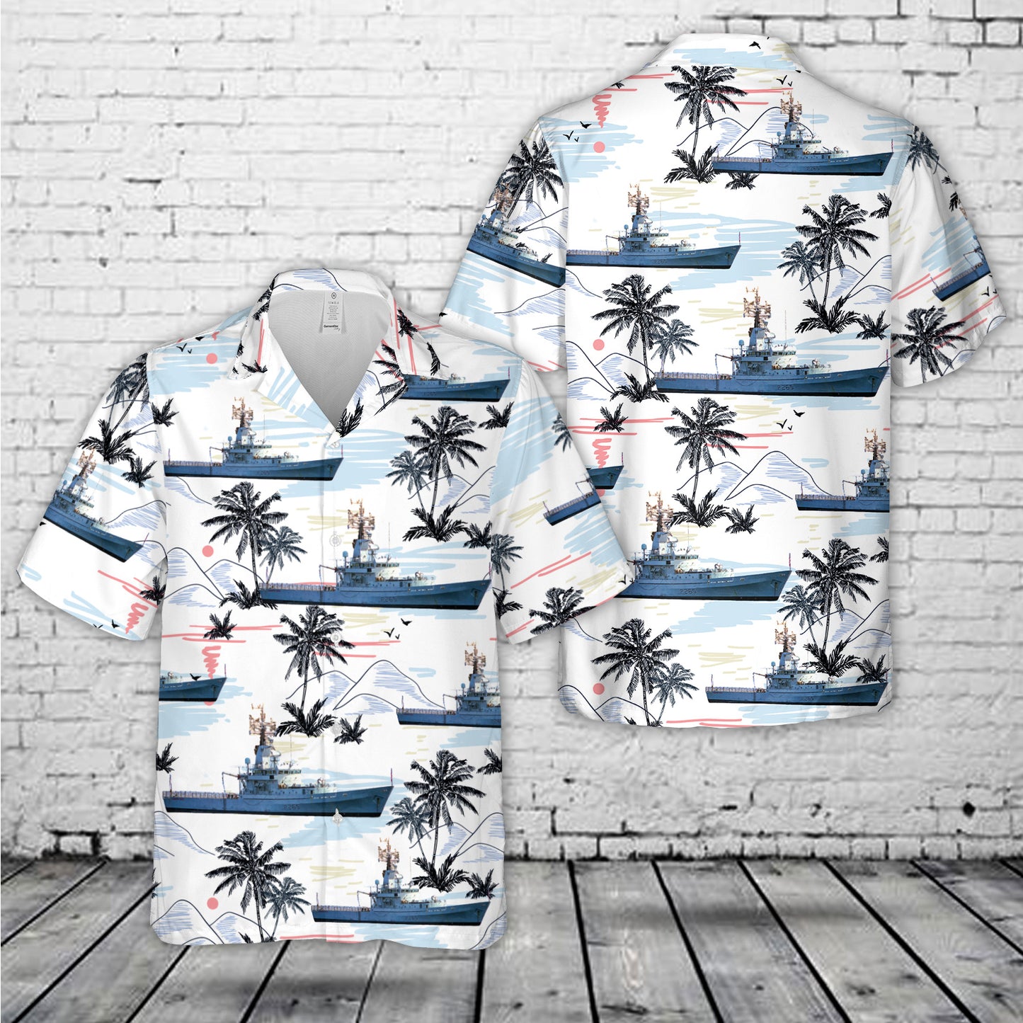 Royal Navy HMS Dumbarton Castle (P265) Hawaiian Shirt