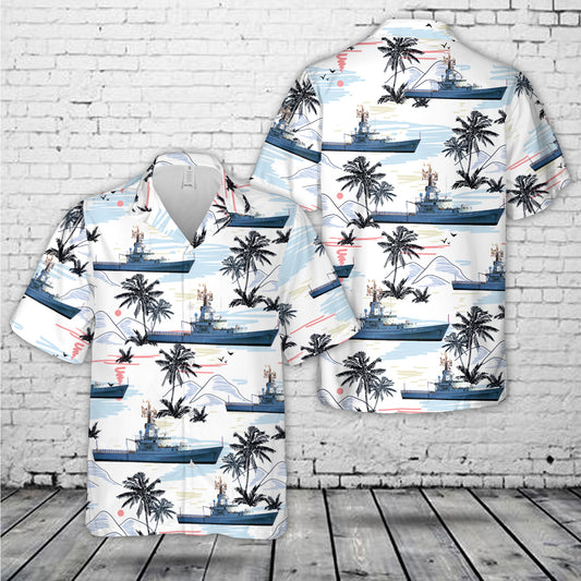 Royal Navy HMS Dumbarton Castle (P265) Hawaiian Shirt
