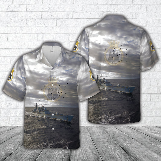 Royal Navy HMS Edinburgh (D97) Hawaiian Shirt