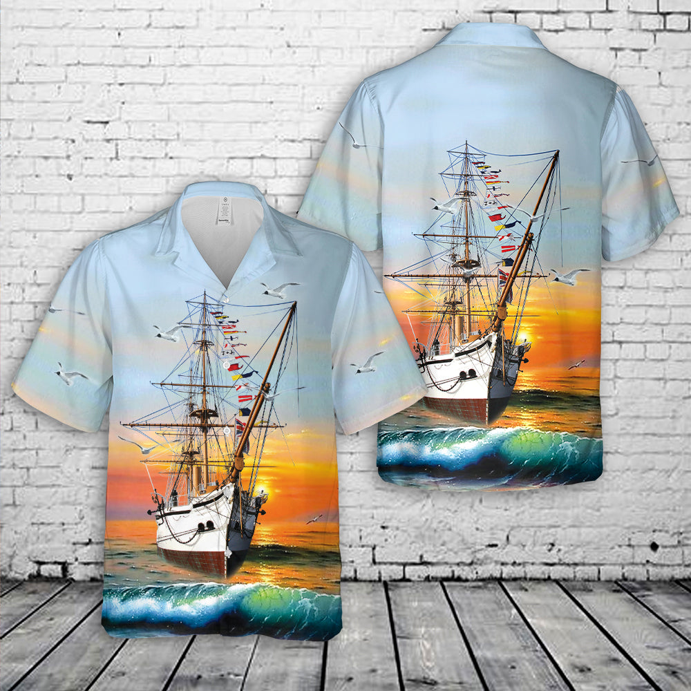 Royal Navy HMS Gannet (1878) Hawaiian Shirt