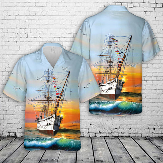 Royal Navy HMS Gannet (1878) Hawaiian Shirt