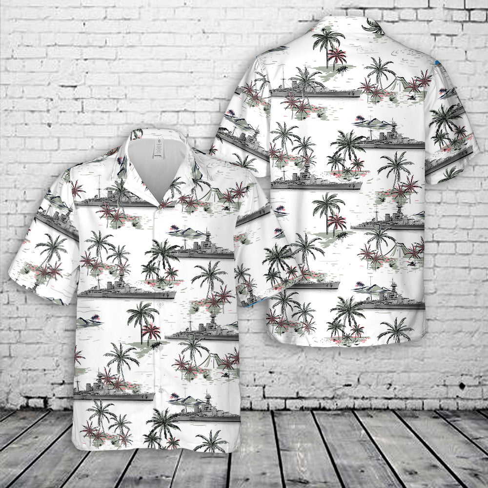 Royal Navy HMS Hood Hawaiian Shirt