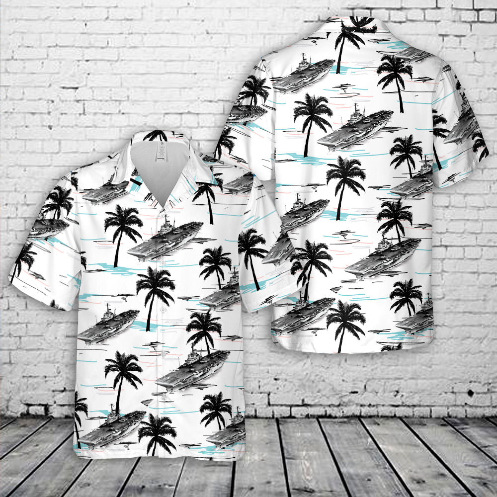 Royal Navy HMS Illustrious (87) Hawaiian Shirt