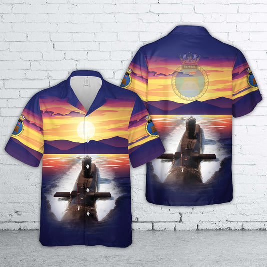 Royal Navy HMS Repulse (S23) Hawaiian Shirt