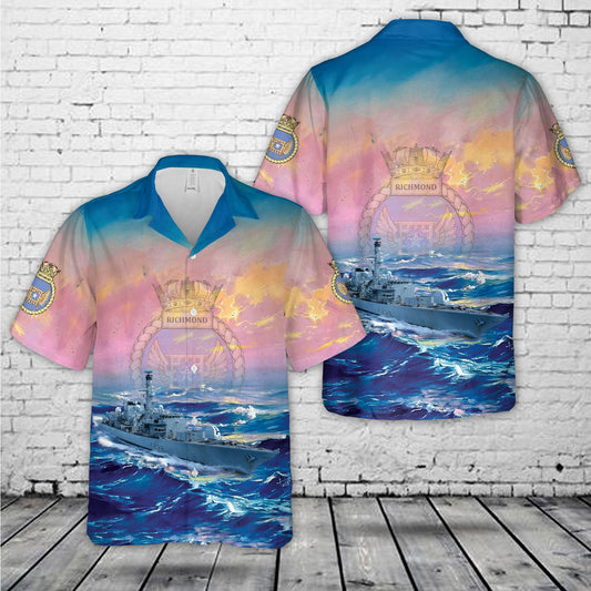Royal Navy HMS Richmond (F239) Hawaiian Shirt