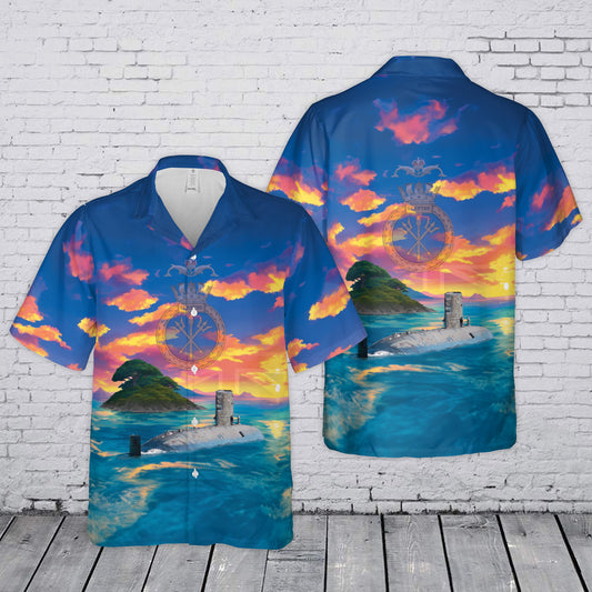 Royal Navy HMS Sceptre Sceptre (S104) Hawaiian Shirt