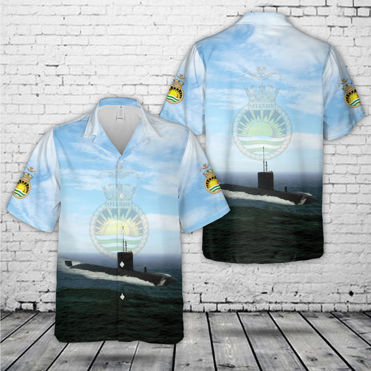 Royal Navy HMS Splendid S106 Hawaiian Shirt