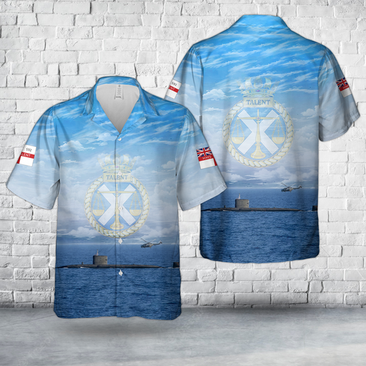 Royal Navy HMS Talent (S92) Hawaiian Shirt