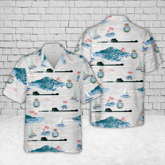 Royal Navy HMS Thermopylae (P355) Hawaiian Shirt