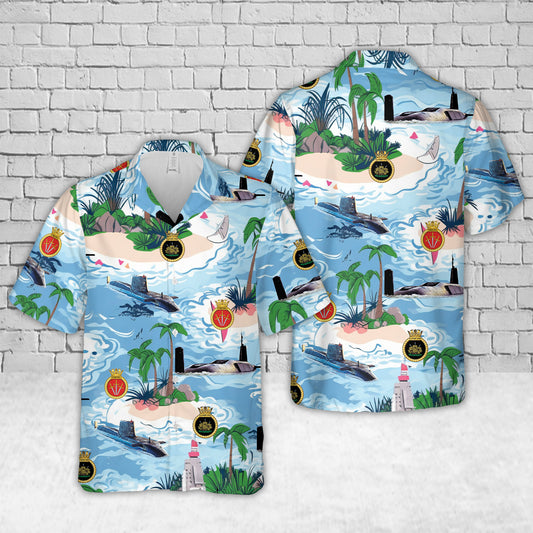 Royal Navy HMS Vengeance (S31) And HMS Ambush (S120) Hawaiian Shirt
