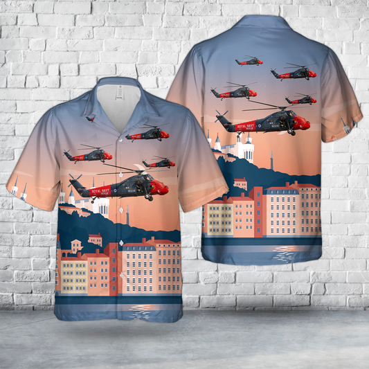 Royal Navy Historic Helicopters Westland Wessex HU.5 Hawaiian Shirt