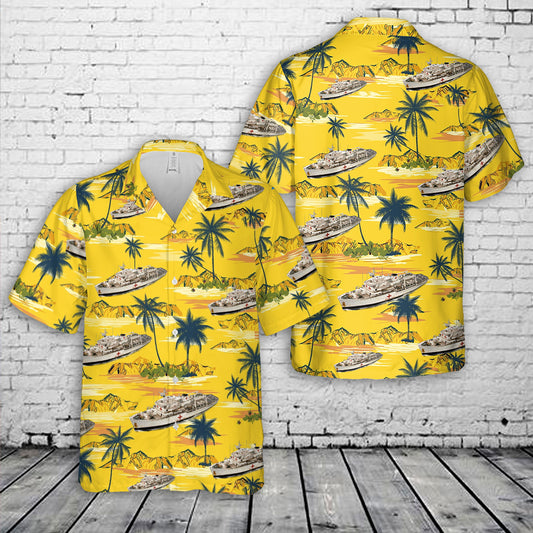 Royal Navy Hospital Ship HMS Herald Hawaiian Shirt
