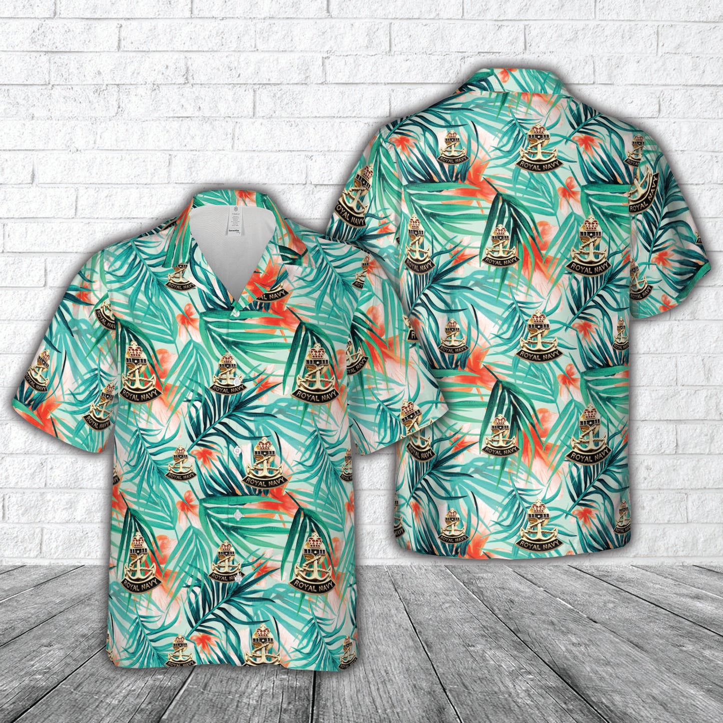 Royal Navy Pin Badge Anchor Poppy Day 2023 Veteran Hawaiian Shirt