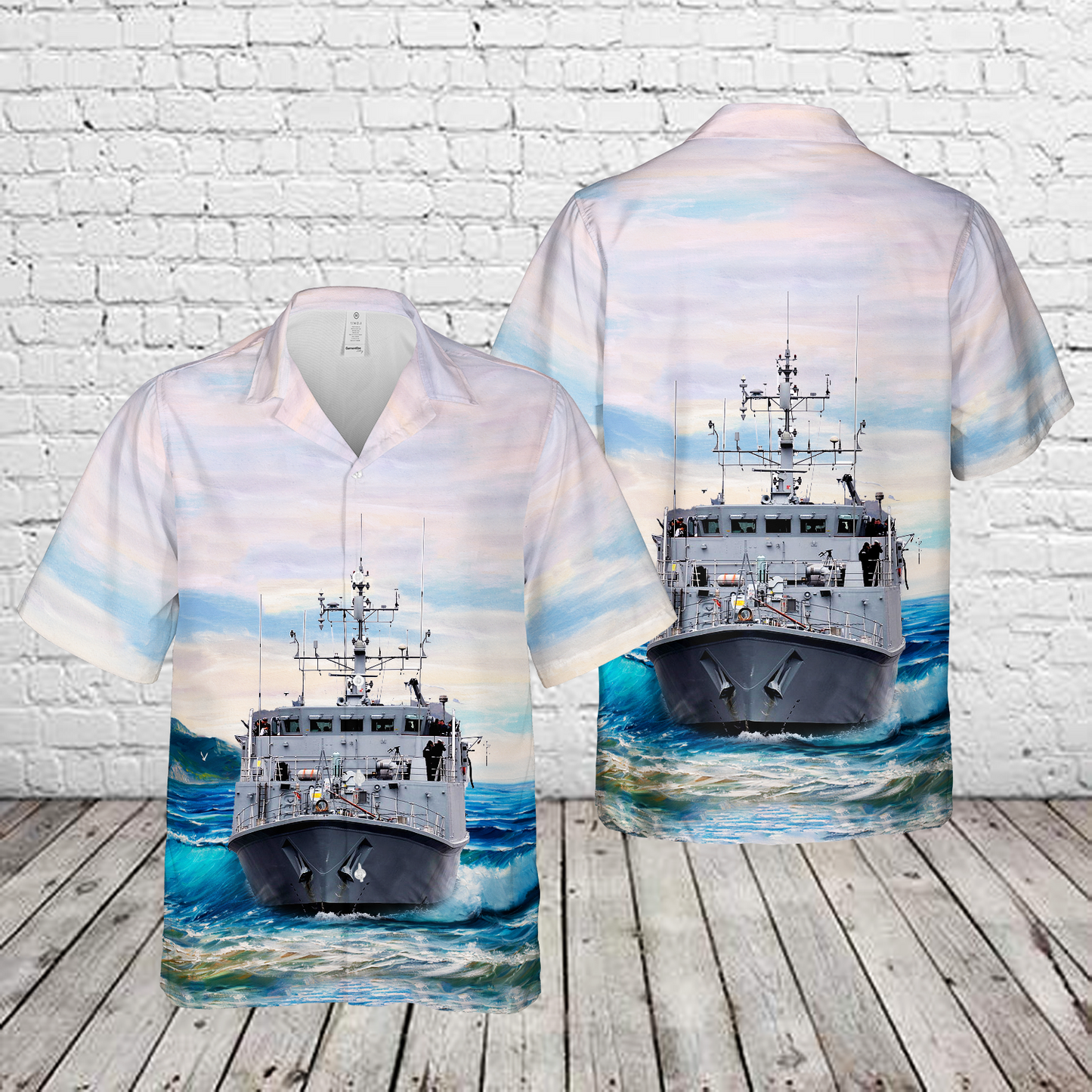 Royal Navy Sandown-class minehunter Hawaiian Shirt