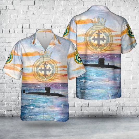 Royal Navy Trafalgar-class submarine HMS Trafalgar (S107) Hawaiian Shirt