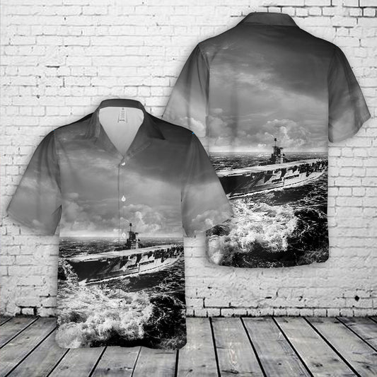 Royal Navy aircraft carrier HMS Ark Royal (91) WWII Hawaiian Shirt