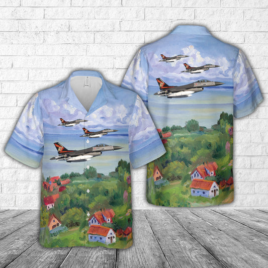 Royal Netherlands Air Force 312 Sqn F-16AM Hawaiian Shirt