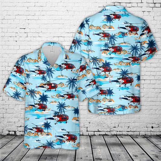 Royal Netherlands Air Force (RNLAF) Sud SE-3160 Alouette III Hawaiian Shirt