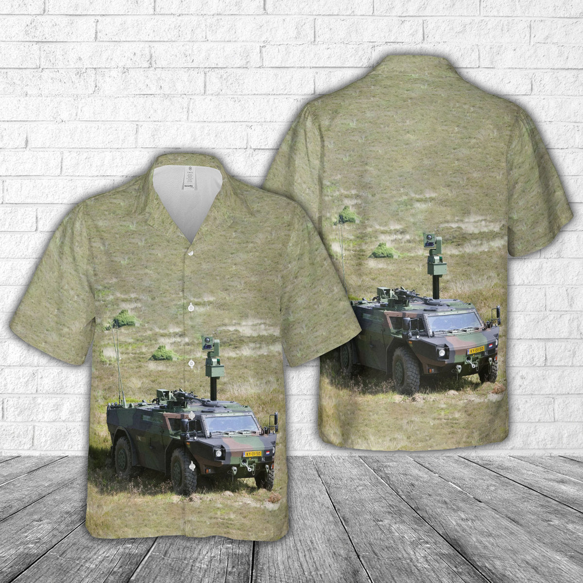Royal Netherlands Army Fennek Hawaiian Shirt