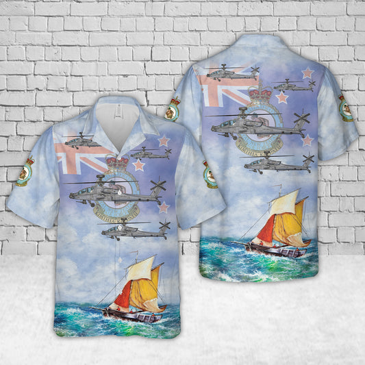 Royal New Zealand Air Force AH-64D - No. 3 Squadron RNZAF Hawaiian Shirt