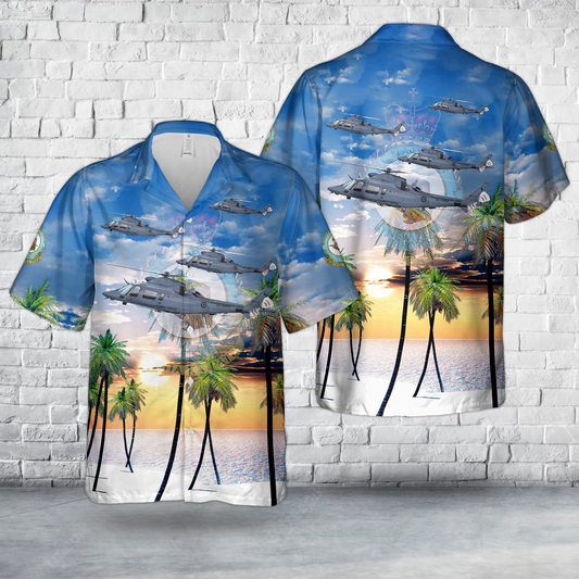 Royal New Zealand Air Force AW109 LUH No.3 Squadron RNZAF Hawaiian Shirt